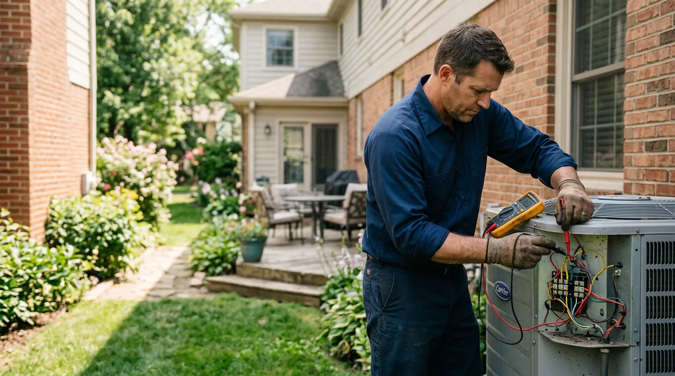 HVAC technician working near Kimball, MN